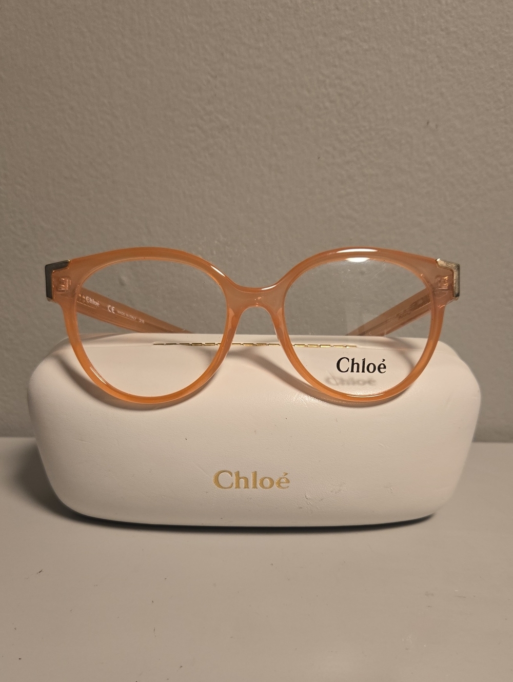 Chloe Pink/Peach Eyeglasses